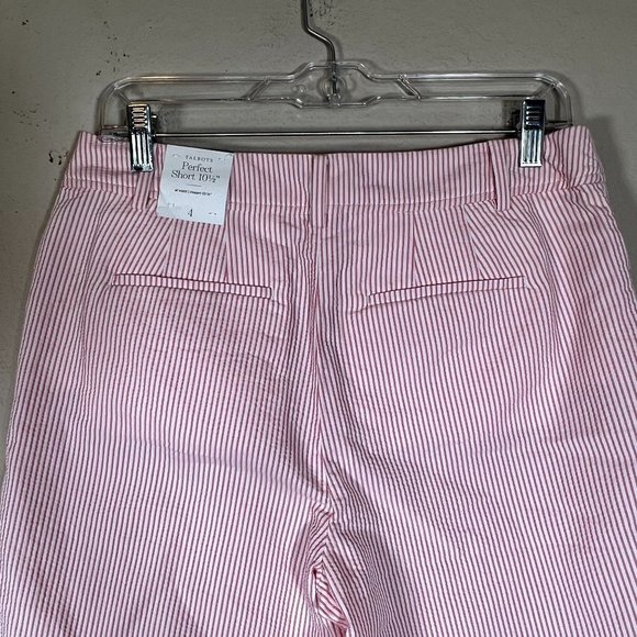 Talbots Perfect Short Seersucker Size 4 10.5" NEW Beach Preppy Summer - Picture 7 of 10